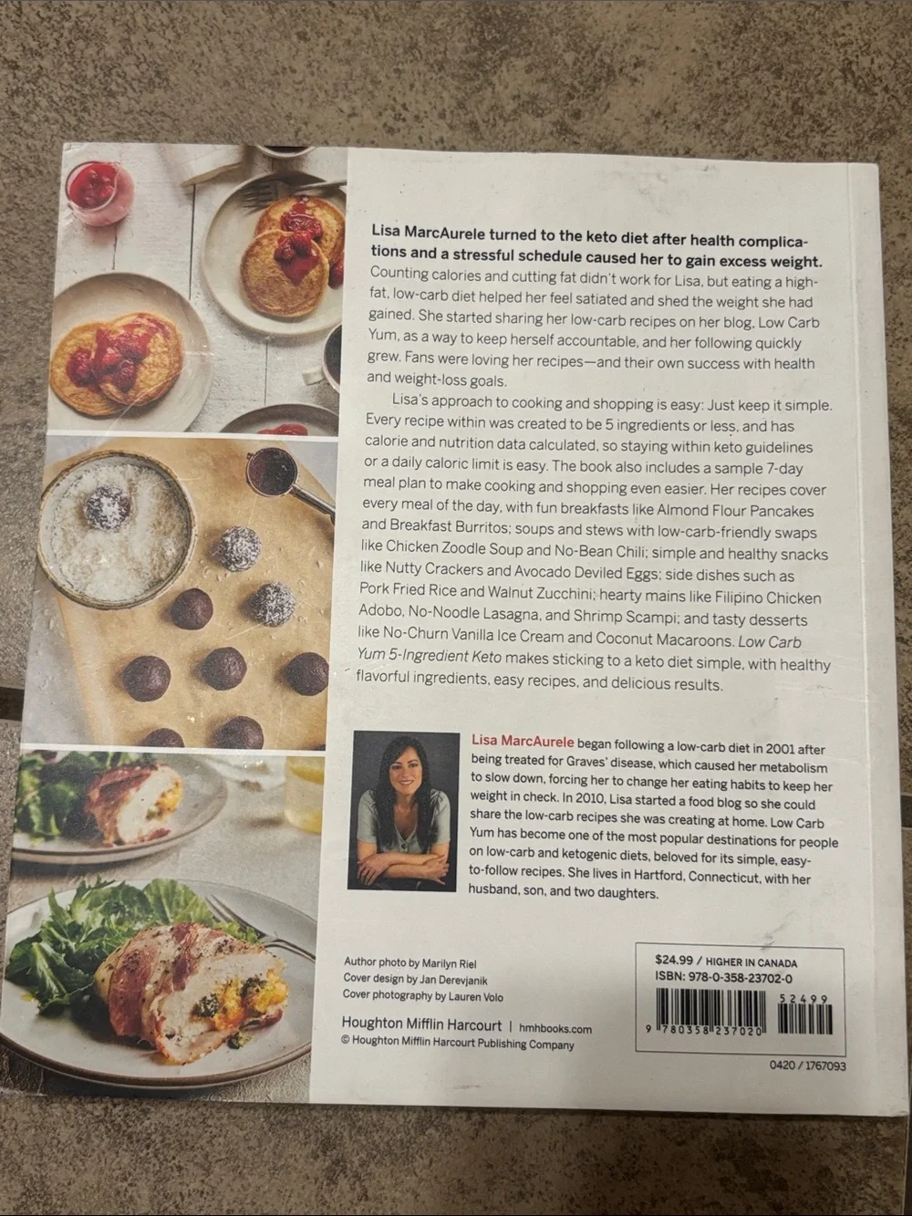 5 Ingredient Keto by Lisa Marcaurele Soft Cover Cookbook